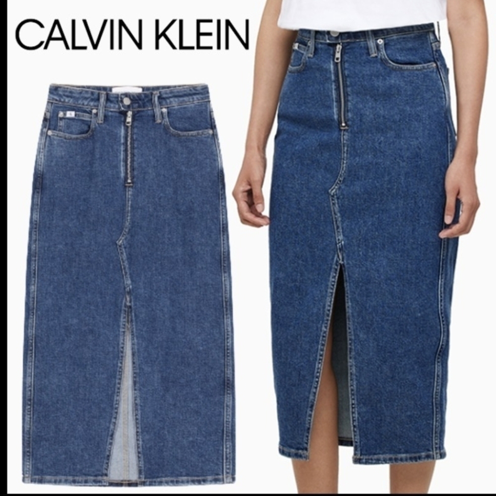 NWT Calvin klein denin skirt Sz 29